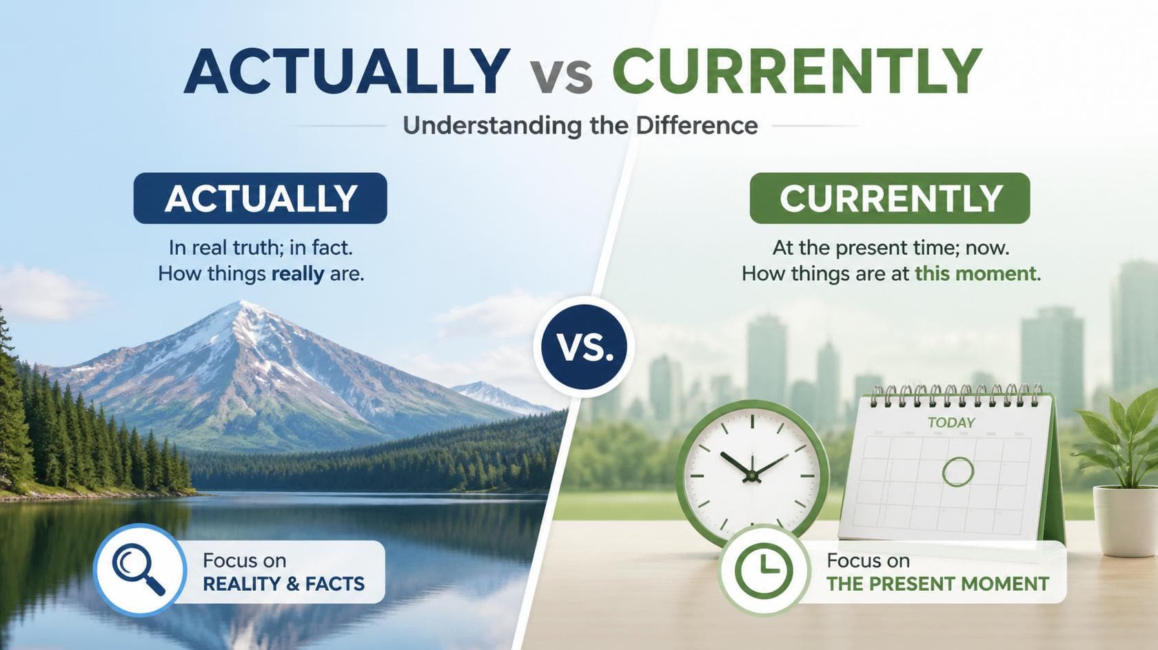 Actually vs. Currently: El falso amigo que te confunde en el trabajo