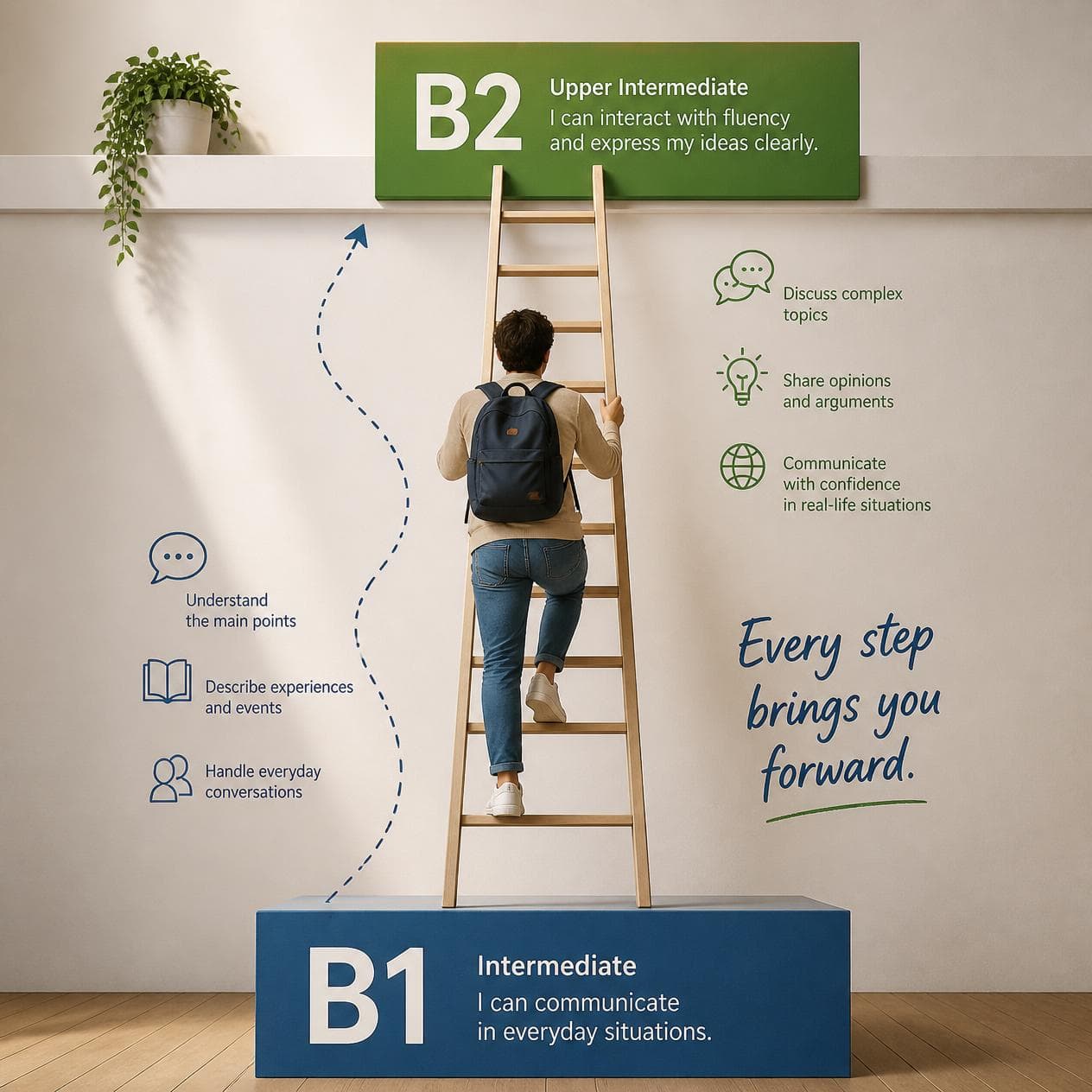 ¿Qué puedes hacer realmente con un nivel B1 de inglés?